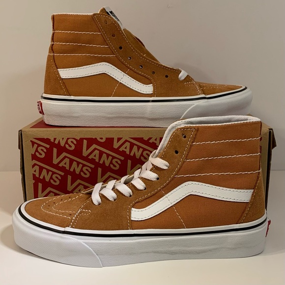 🤎 [BRAND NEW] VANS SK8-HI TAPERED BROWN WHITE WOMENS SHOES SIZE 6.5 SNEAKERS 🤎 - Picture 5 of 11